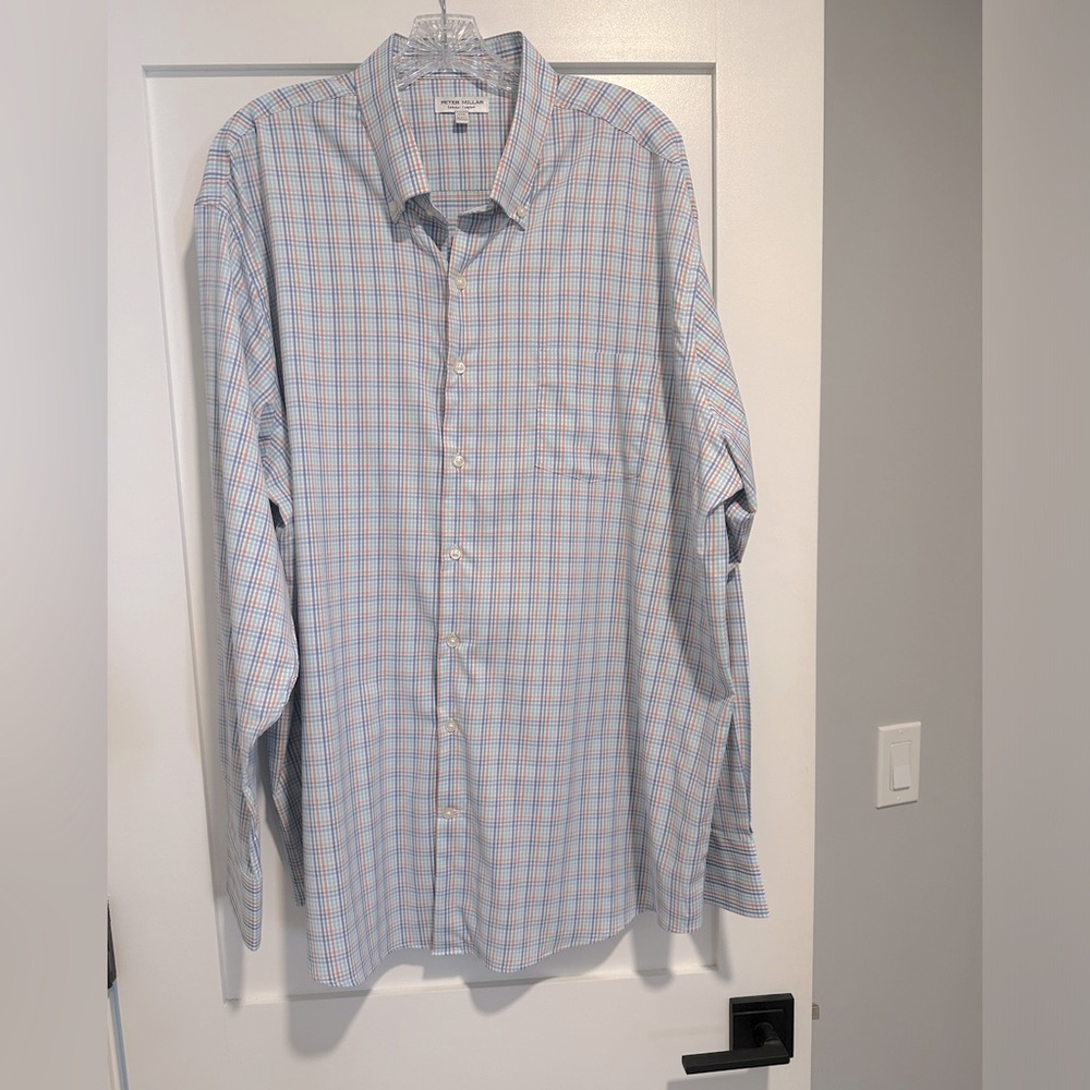 Peter Millar Long Sleeve, Button Down, Summer Comfort, Size XXL NWOT - Picture 3 of 6